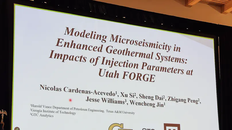 Nicolas Presents at Standford Geothermal Workshop